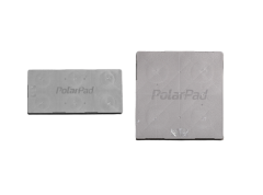 High-Strength Polyethylene Equipment Pad, 3&quot; Tall, Gray